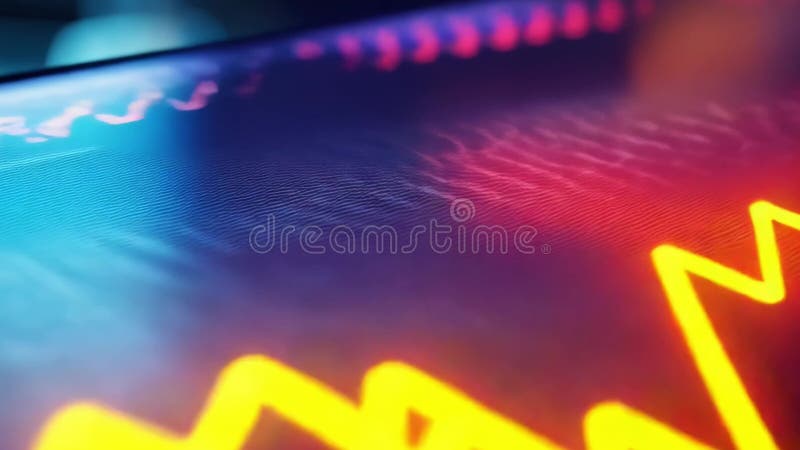 Digital background with a running curve. vector illustration