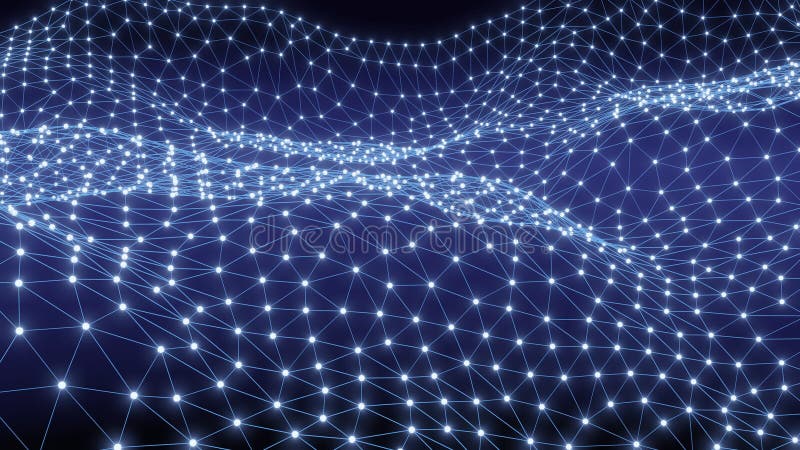 Digital background of Science or Blockchain vector illustration