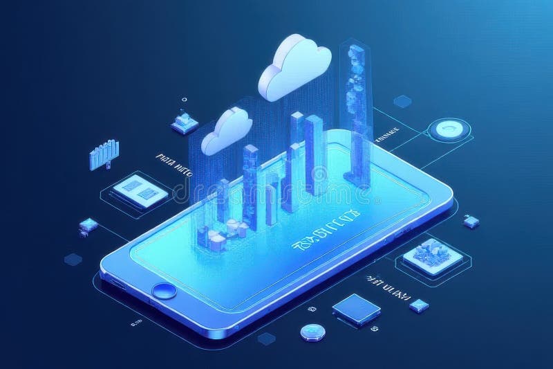 Modernizing Finance Through Advanced Digital Banking Technologies royalty free illustration