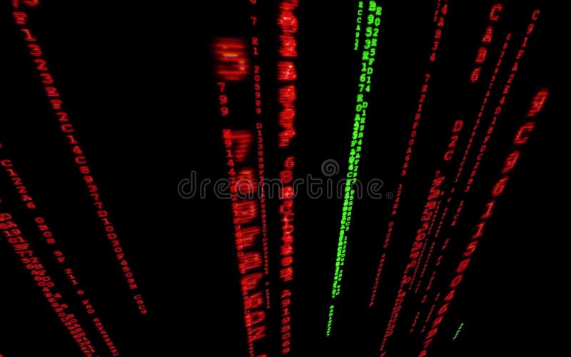 Computer Code Falling Matrix Style. Stock Video - Video of internet ...