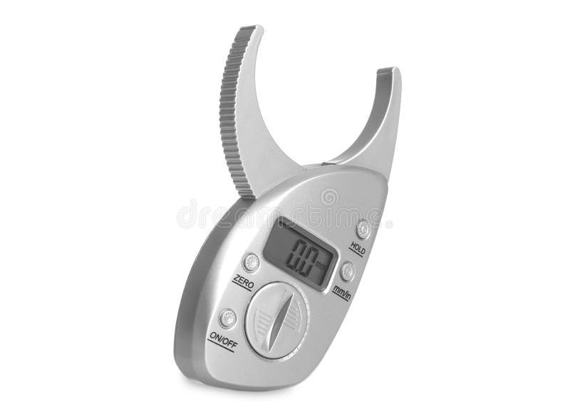 Digital Body Fat Caliper Isolated Stock Photo Image of exercise