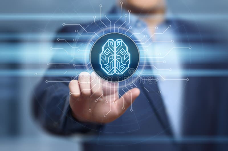 Concept de rețea internet pentru învățare automată a inteligenței artificiale digitale royalty free stock photo