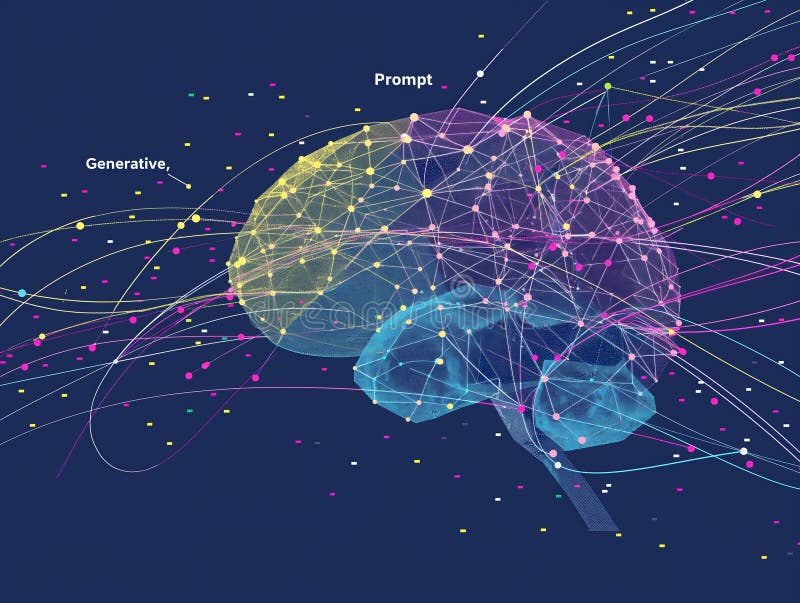 Digital Brain With Neural Network Connections Stock Photo Image Of Digital Brain With Neural Network Connections Stock Photo Image Of