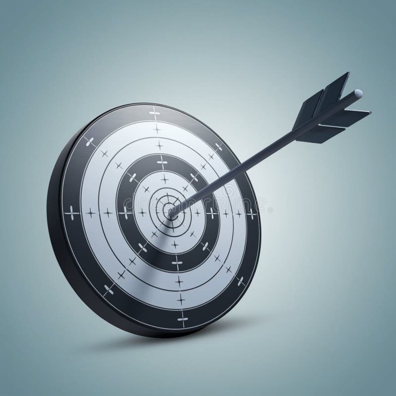A digital bullseye and arrow, targeting concept, online accuracy symbol. digital bullseye, arrow-hitting bullseye, digital target with arrow, precision targeting concept, online accuracy symbol, bullseye and arrow design, digital marketing bullseye, target achievement icon, digital goal accuracy, bullseye in a digital style, online target success, arrow hitting target illustration, digital precision goal, bullseye with arrow vector, digital strategy bullseye, bullseye and arrow alignment, arrow hitting center, digital goal focus, digital bullseye aim, arrow accuracy digital, tech bullseye design, bullseye for digital marketing, futuristic bullseye and arrow, perfect shot illustration, bullseye for online strategy, arrow pointing to center, bullseye with clean lines, digital aim concept, focused target design, target precision in digital, accuracy symbol in tech, bullseye for online campaigns, digital goals visualization, digital target and success, modern bullseye design, arrow-hitting goals, bullseye for marketing strategies, precision targeting online, tech-inspired bullseye, accurate goal illustration, modern arrow and target, arrow and digital aim, tech-based precision goal, bullseye in digital graphics. This image is AI-generated.