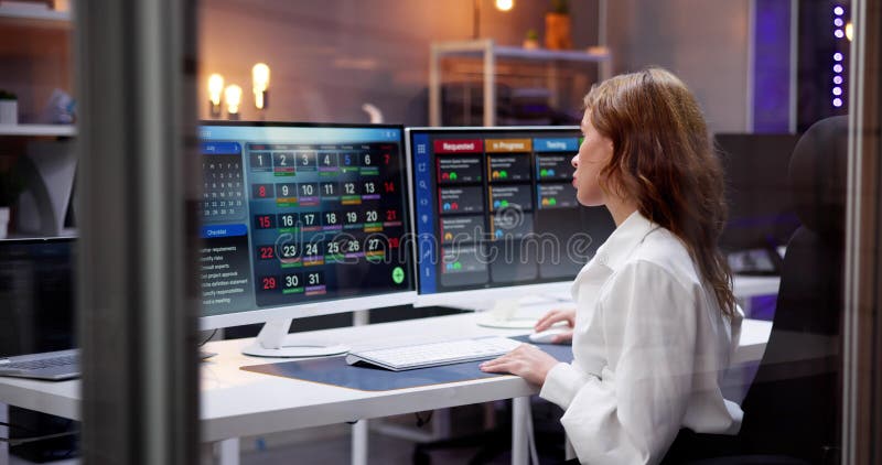 Digital Calendar Schedule Software in Office Stock Photo Image of Digital Calendar Schedule Software in Office Stock Photo Image of