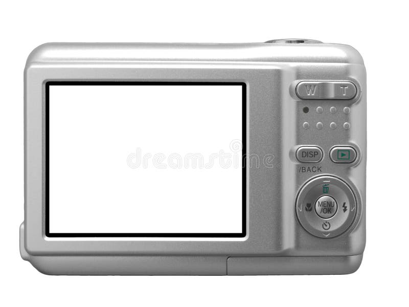 Compact digital camera with isolated background