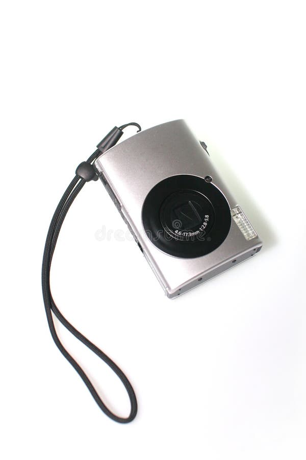 digital camera on a white background