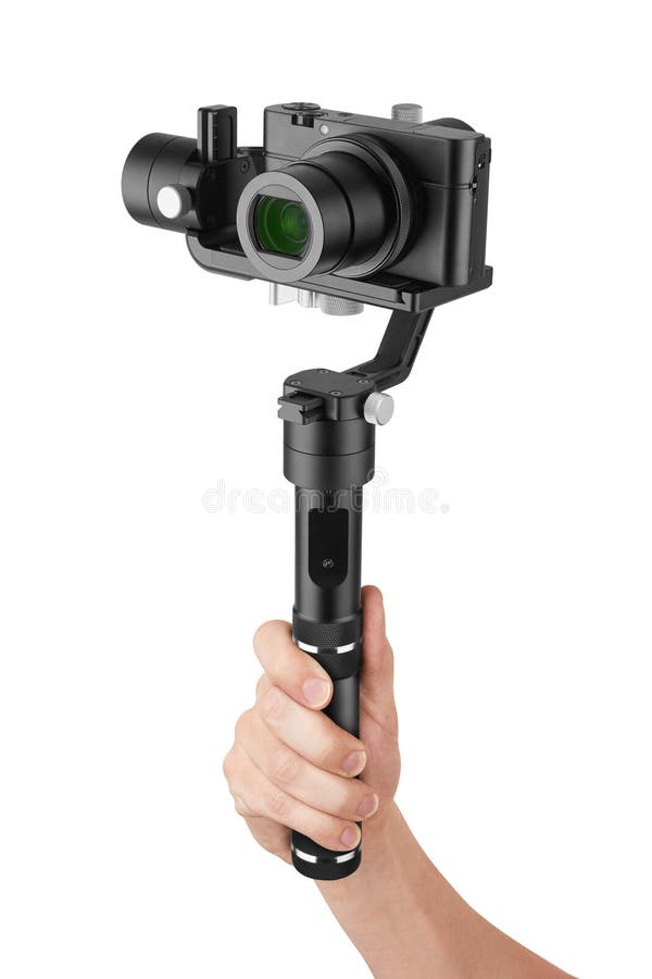 Digital Camera with Gimbal in Hand Stock Photo Image of capture