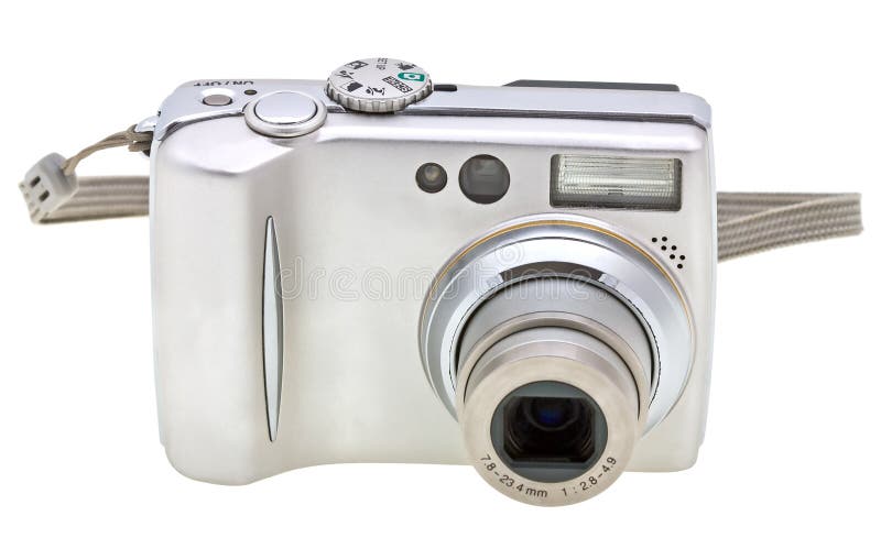 Digital camera isolated on white