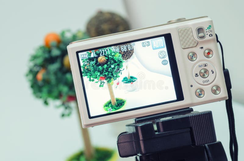 Digital Camera, Shooting Handmade Souvenirs Stock Photo Image of