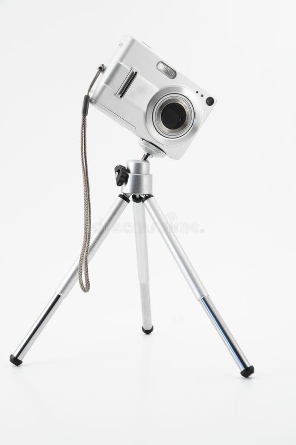 digital camera on tripod