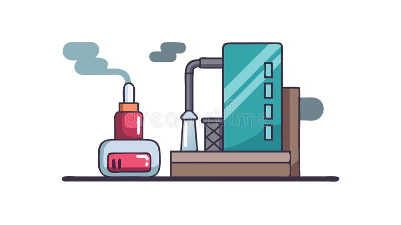 Digital Chemistry Lab Advanced Scientific Analytics, vector design Generative AI stock illustration