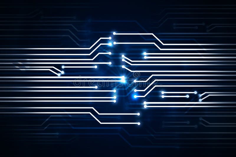 Digital circuit backdrop royalty free illustration