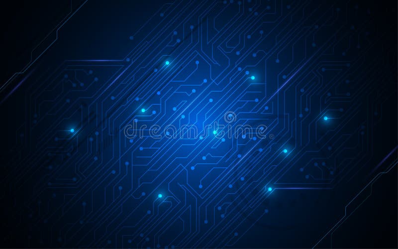 Digital circuit line backdrop stock illustration
