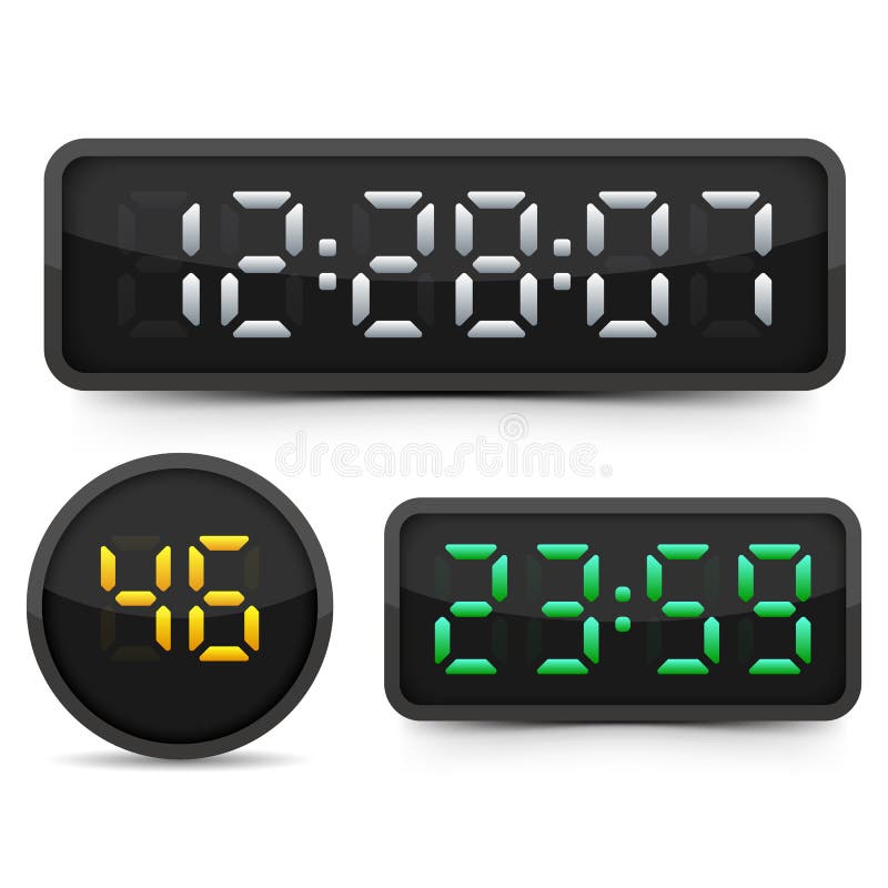 Alarm Clock Digital Numbers Stock Illustrations 1,183 Alarm Clock