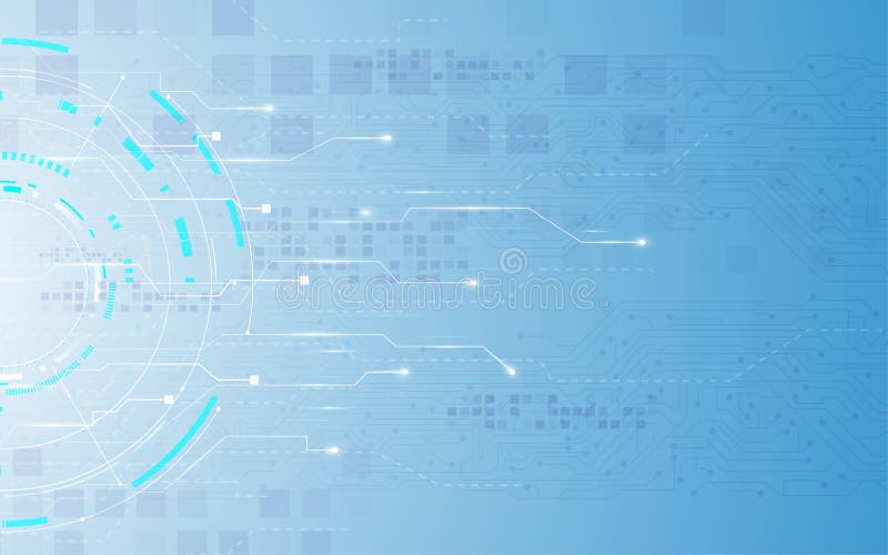 Digital cloud networking loading data traffic background stock illustration