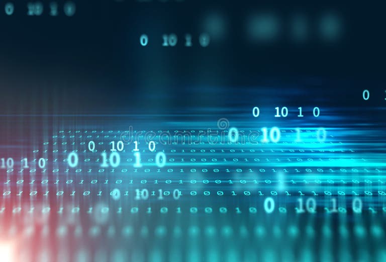 Digital Code Number Abstract Technology Background Stock Illustration ...