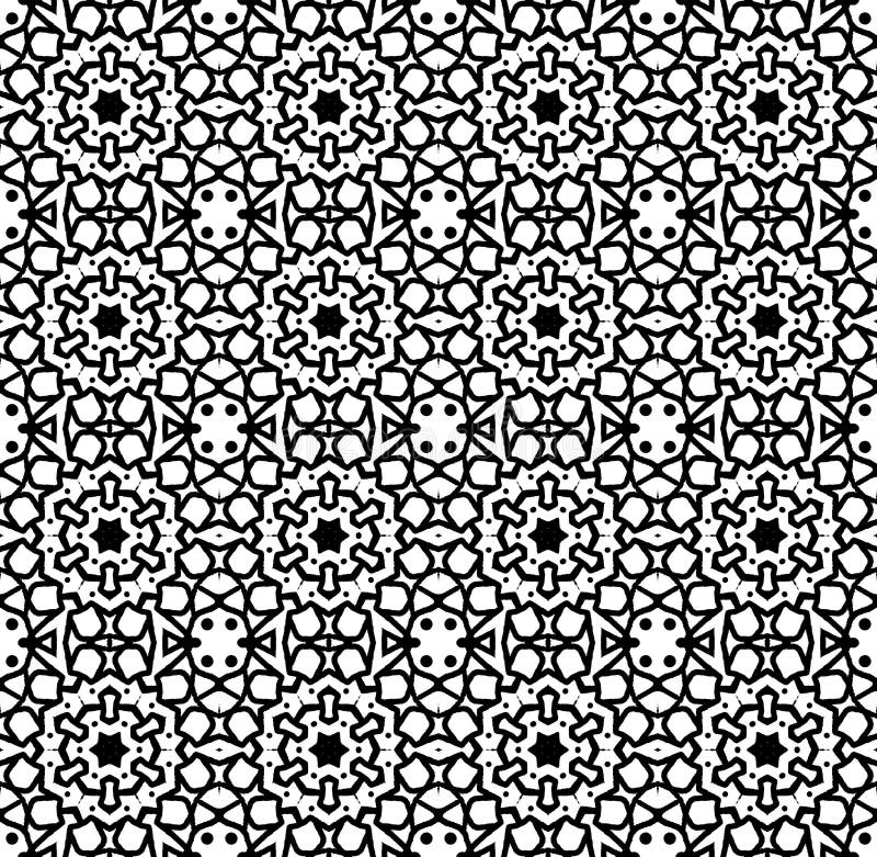 Decorative seamless pattern with a abstract mandalas