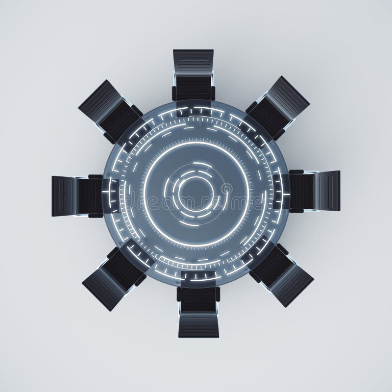 Digital conference table stock images
