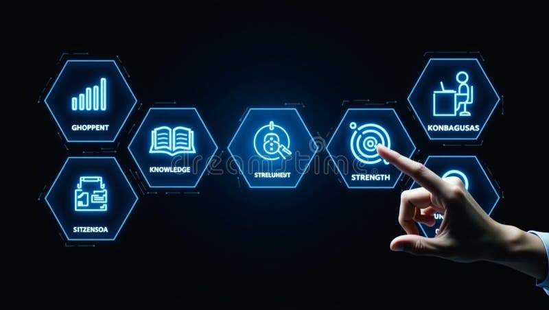 Digital connection and artificial intelligence in futuristic hi tech technology banners concept vector illustration