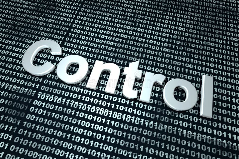 Digital Control stock image