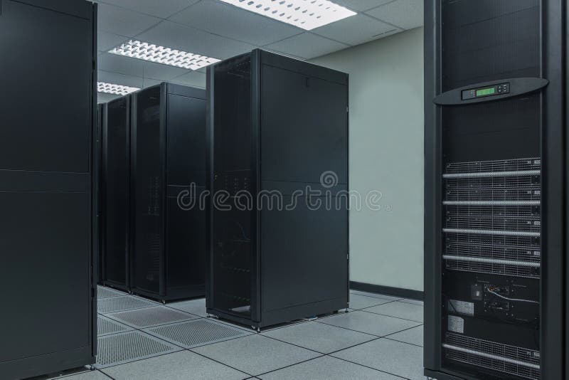 Digital control panel power supply for data center stock photo