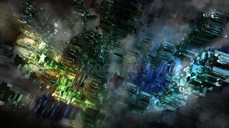 DIGITAL-CYBER-STADT lizenzfreie abbildung DIGITAL-CYBER-STADT lizenzfreie abbildung