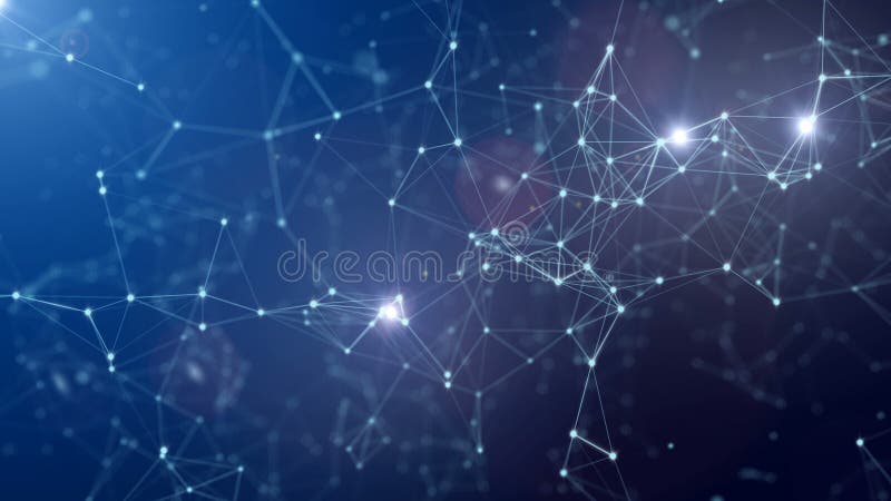 Digital, 3d rendered abstract plexus background. Connection and web concept. royalty free illustration