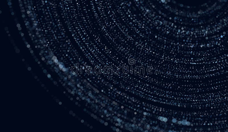 Digital Data Flow Vector Background. Big Data Technology Lines. High Speed Light Trails. Information Flow in Virtual Reality vector illustration