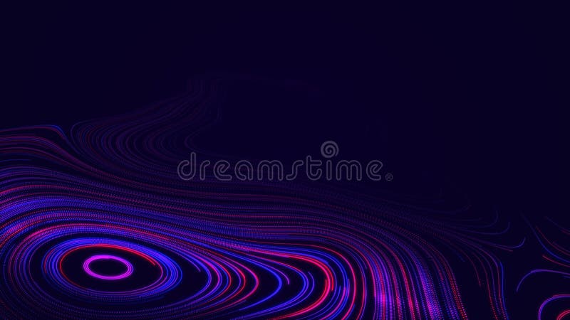 Digital database cyberspace. Flow of colored particles. Decoding algorithms hacked software. Futuristic digital background. 3d vector illustration