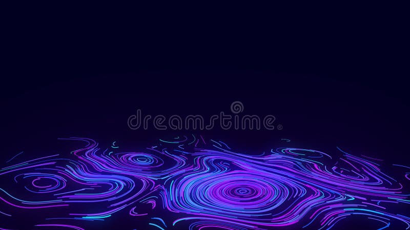 Digital database cyberspace. Flow of colored particles. Decoding algorithms hacked software. Futuristic digital background. 3d vector illustration