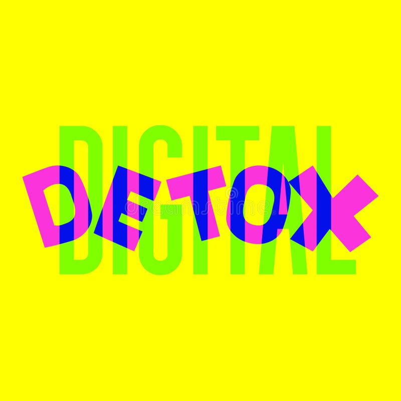 Digital detox hand drawn vector vector illustration Digital detox hand drawn vector vector illustration