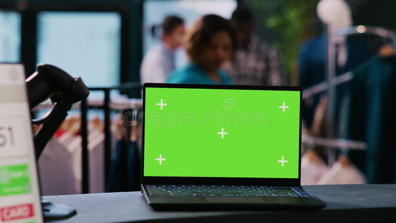 Digital Device with Green Screen Display Stock Footage - Video of