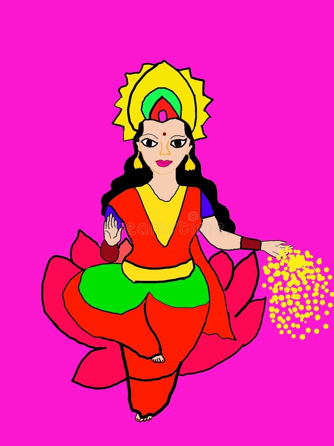 Goddess Laxmi Stock Illustrations – 1,595 Goddess Laxmi Stock  Illustrations, Vectors & Clipart - Dreamstime