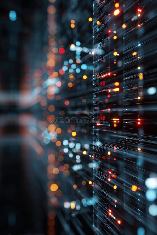 Digital Encryption Concept: Unlocked Padlock in Fiery Binary Code Data stock images