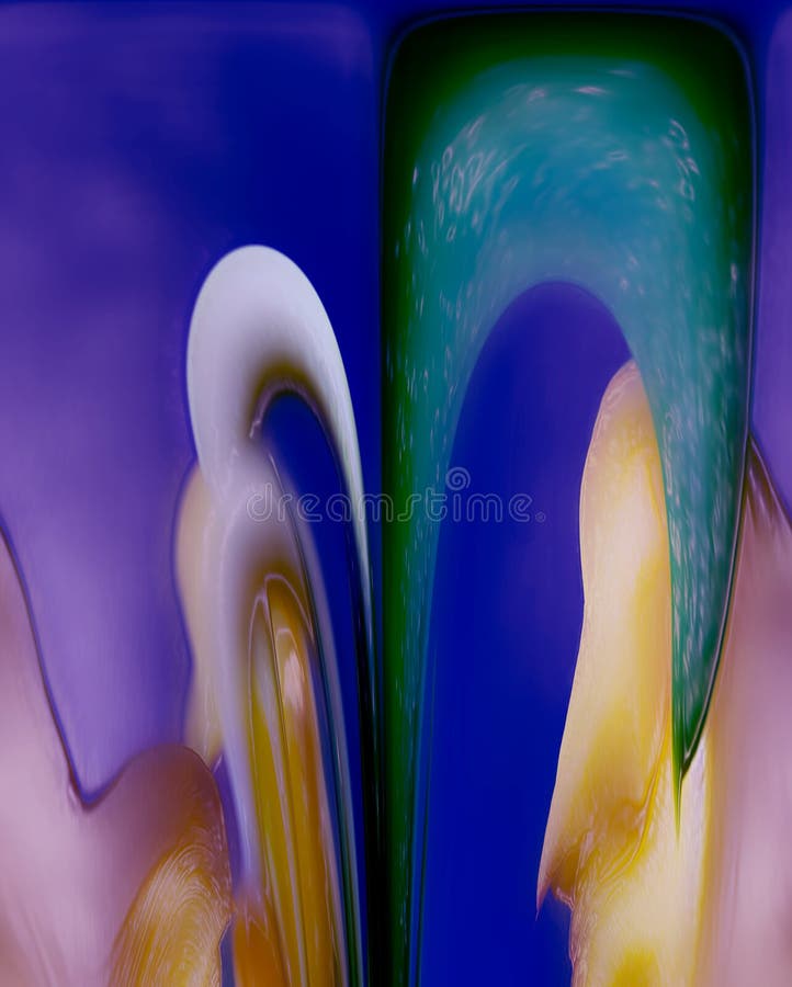 Digital Flower stock illustration