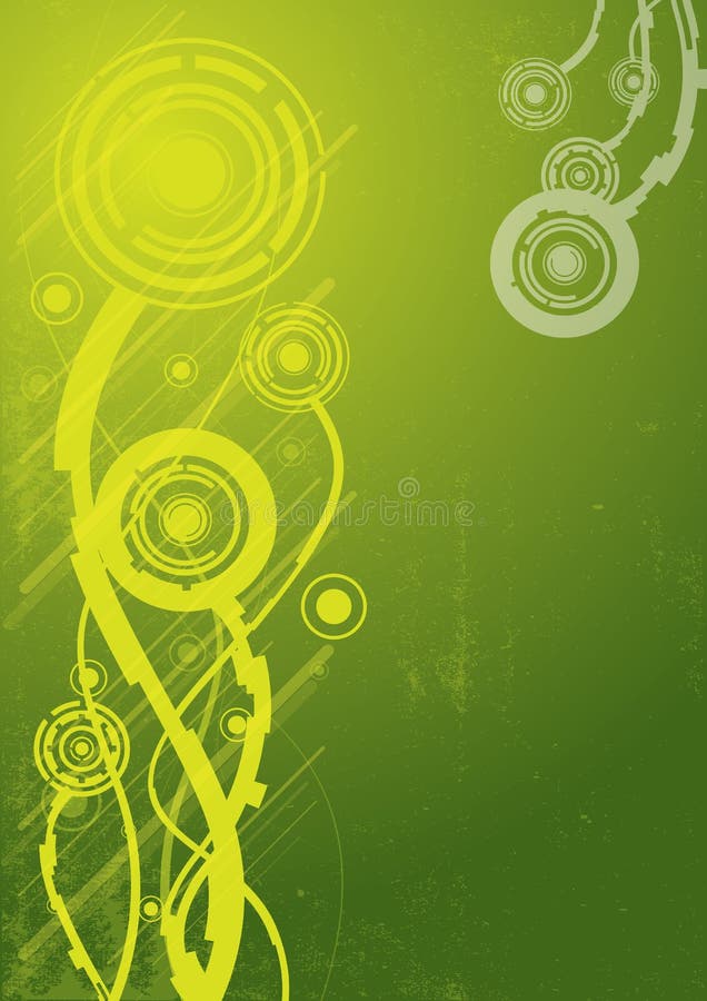 Digital flower abstract background stock illustration