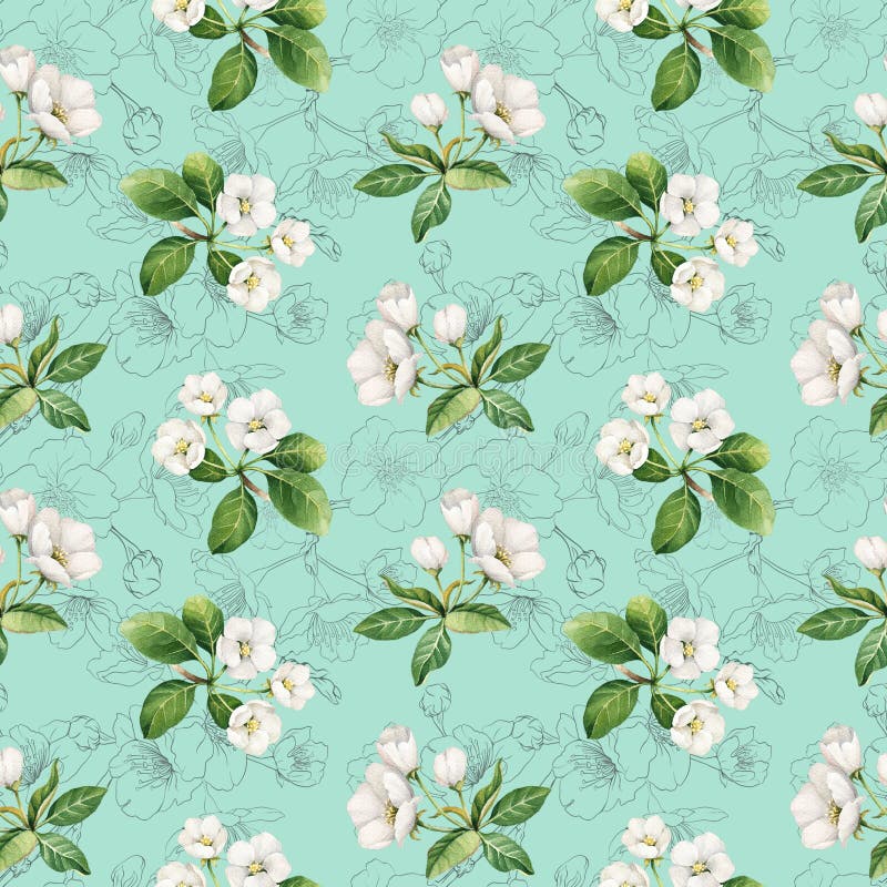Digital flower pattern print design vector illustration