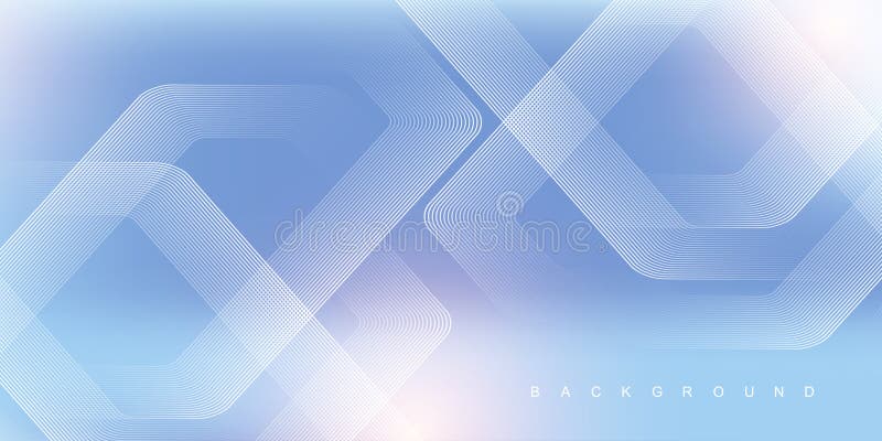 Digital futuristic technology concept with hexagons. Digital hexagonal blue abstract background. Geometric stripe line royalty free illustration