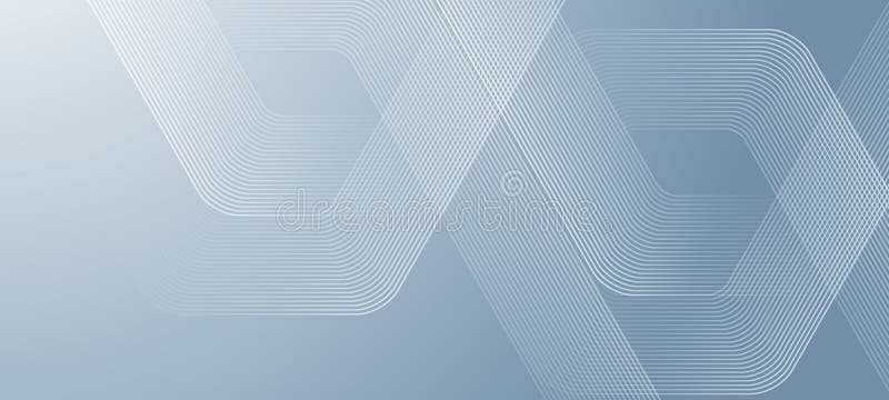 Digital futuristic technology concept with hexagons. Digital hexagonal blue abstract background. Geometric stripe line royalty free illustration