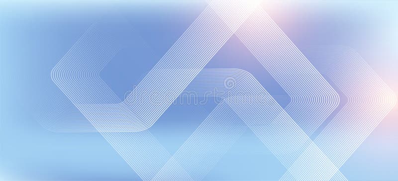 Digital futuristic technology concept with hexagons. Digital hexagonal blue abstract background. Geometric stripe line royalty free illustration