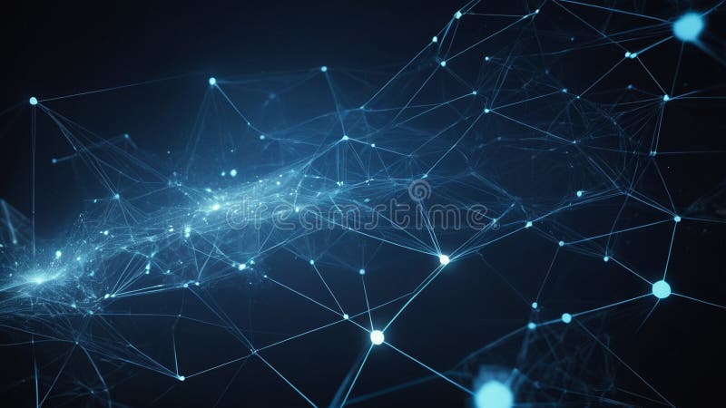 Digital futuristic technology web home page banners with artificial intelligence and hi tech cyber innovation stock illustration