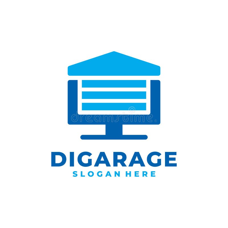 Digital garage logo vector stock vector. Illustration of abstract 242869825