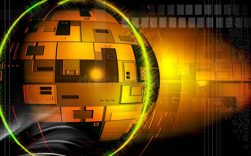 Digital globe stock illustration. Illustration of network 7549228