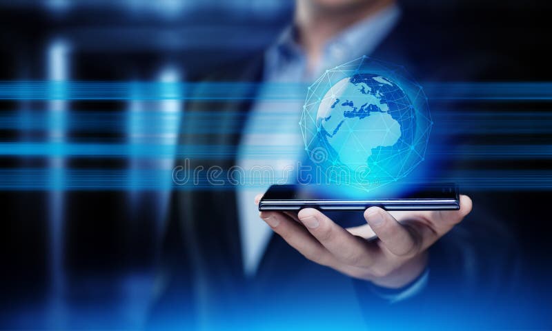 Digital Globe International Business Network Internet Technology Concept royalty free stock photo