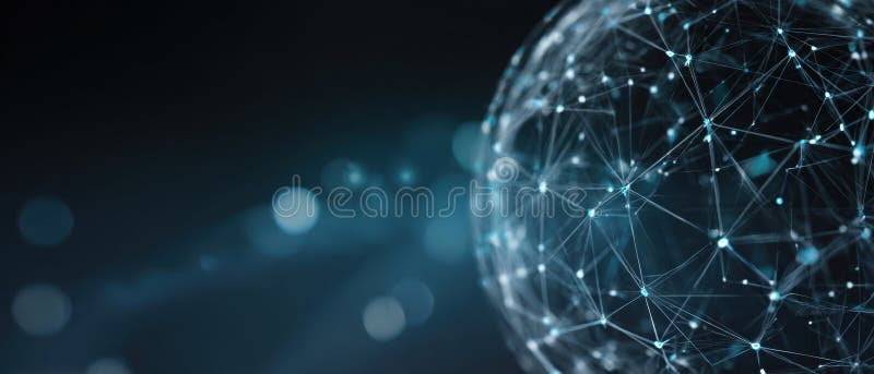 The digital globe showcasing interconnected data and global communication systems. AI generated image.