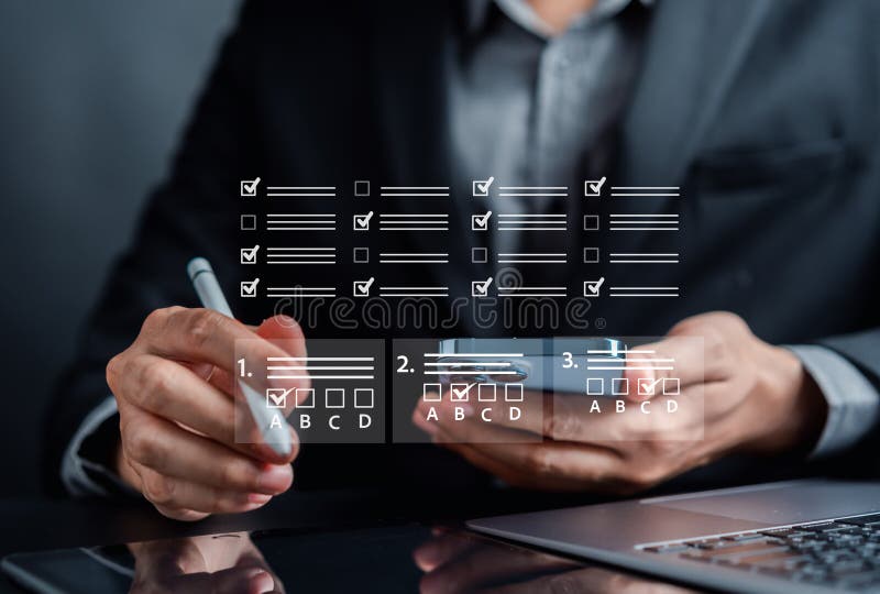 Digital Guarantee Approvement , business checking quality assurance QA or QC management, certification Standardization stock photos