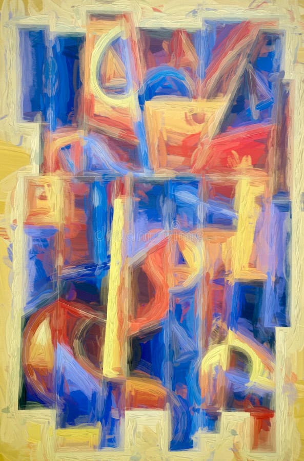 Digital géométrique Art Painting 2 illustration stock Digital géométrique Art Painting 2 illustration stock