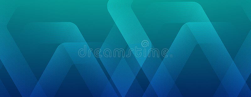 Digital hexagonal blue abstract background. Digital futuristic technology concept with hexagons. Geometric stripe line vector illustration