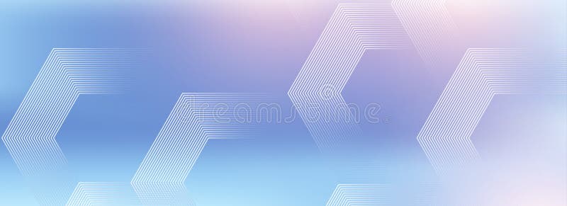Digital hexagonal blue abstract background. Digital futuristic technology concept with hexagons. Geometric stripe line royalty free illustration